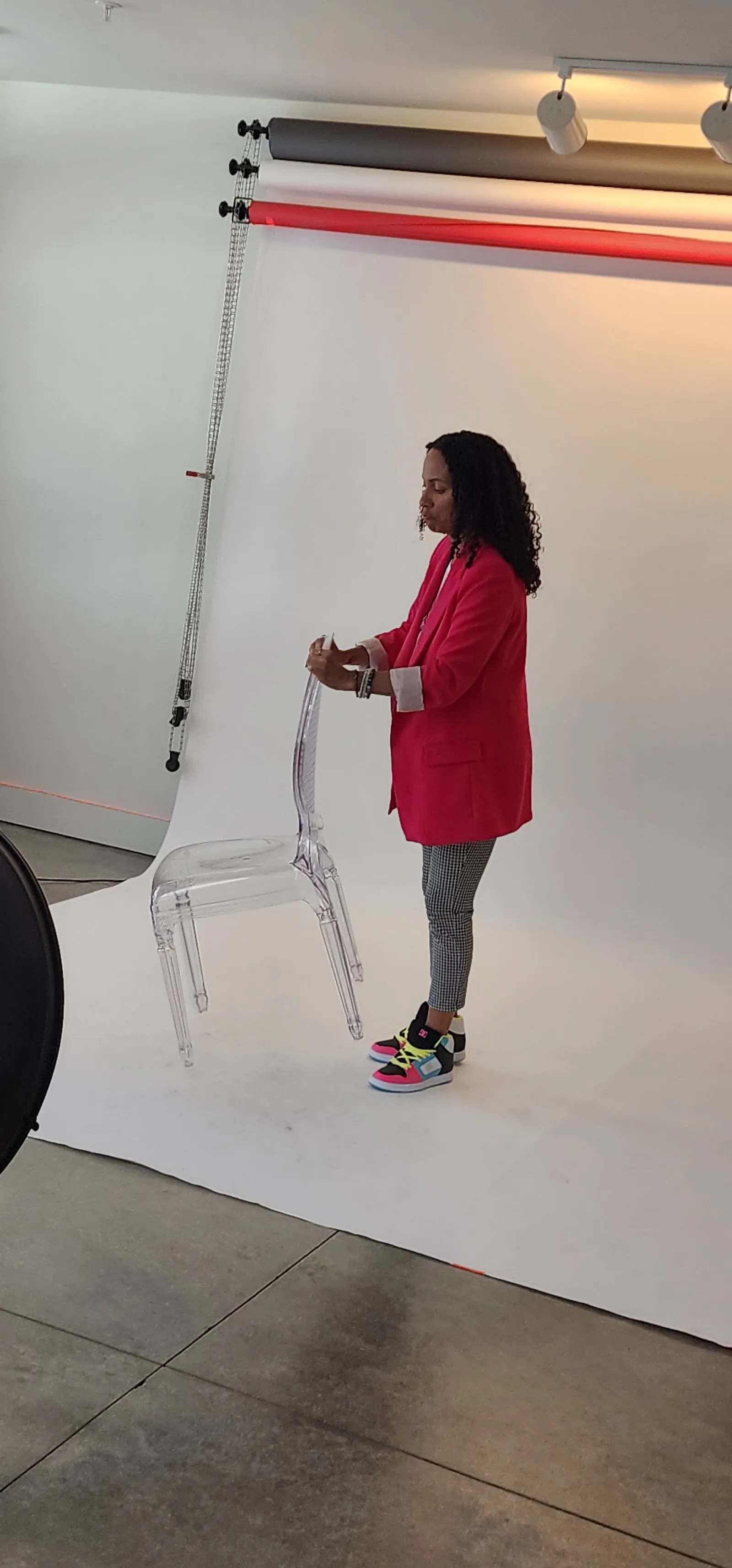 Yoshee standing in her studio portrait session